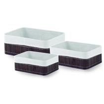 Jogo Cestos Organizadores Bambu 3 Peças Mimo Style Jogo Cestos Organizadores Bambu 3 Peças Mimo Style