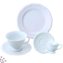 Jogo Chá Café Sobremesa 6 Lugares Porcelana Schmidt Pomerode 30 Peças