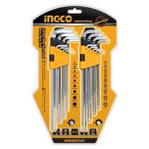 Jogo Chave Allen 1,5 a 10 mm e Torx T10 a T50 18 Peças HHKSET0181 - INGCO Jogo Chave Allen 1,5 a 10 mm e Torx T10 a T50 18 Peças HHKSET0181 - INGCO