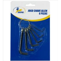 Jogo chave allen 1,5 a 6 mm c/6 pcs - 861-0262 - guepar Jogo chave allen 1,5 a 6 mm c/6 pcs - 861-0262 - guepar