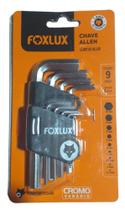 Jogo Chave Allen 1,5mm A 10mm Foxlux 9 Peças Jogo Chave Allen 1,5mm A 10mm Foxlux 9 Peças