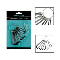 Jogo Chave Allen 8 Peças De 1,5 a 6mm Com Argola