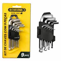 Jogo Chave Allen 9 Peças Bomvink BOM-3201 Jogo Chave Allen 9 Peças Bomvink BOM-3201