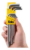 Jogo Chave Allen 9 Peças Longa 1,5 10mm 9gc Eda Aço Cromado