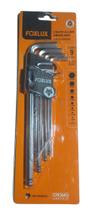 Jogo Chave Allen Abaulada Longa 1,5mm A 10mm Foxlux 9 Peças Jogo Chave Allen Abaulada Longa 1,5mm A 10mm Foxlux 9 Peças