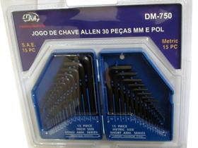 Jogo Chave Allen Cromo Vanadium 30 Peças + Estojo Expositor Jogo Chave Allen Cromo Vanadium 30 Peças + Estojo Expositor