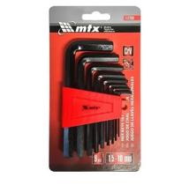 Jogo chave allen curta 1,5 10mm 9 pcs mtx Jogo chave allen curta 1,5 10mm 9 pcs mtx