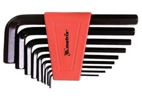 Jogo chave allen curta 1,5 a 10 mm crv c/ 9 pcs mtx - 112269