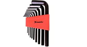 Jogo Chave Allen - Curta - CRV 1,5 - 10mm - C/ 9 Peças - MTX Jogo Chave Allen - Curta - CRV 1,5 - 10mm - C/ 9 Peças - MTX