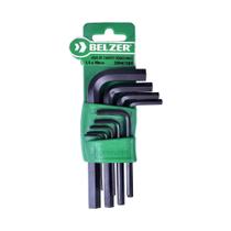 Jogo Chave Allen Hexagonal Curta 1,5 A 10mm 9 Peças Belzer/sata