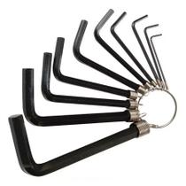 Jogo Chave Allen L em Aço carbono forjado 10 Peças