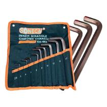 Jogo Chave Allen Longa 2,5 A 17mm Com 10 Peças Bolsa Lona Jogo Chave Allen Longa 2,5 A 17mm Com 10 Peças Bolsa Lona