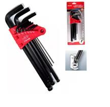 Jogo Chave Allen Longa Abaulada Polegadas 1/16 A 3/8 (9pçs) Jogo Chave Allen Longa Abaulada Polegadas 1/16 A 3/8 (9pçs)