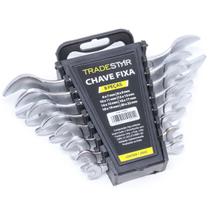 Jogo Chave Boca Fixa Aço Com 8 Peças 6 a 22mm Tradestar