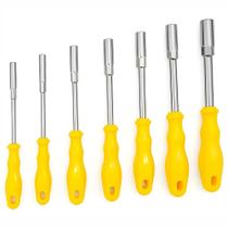 Jogo Chave Canhão C/ 7 Peças Crv Pro Em Aço Carbono E Pvc Fertak