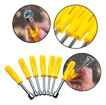 Jogo Chave Canhão Soquete 7 Peças Aço Alta Qualidade