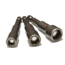 Jogo Chave Canhão Soquete Imantado P/ Parafusadeira 3 Peças Jogo Chave Canhão Soquete Imantado P/ Parafusadeira 3 Peças