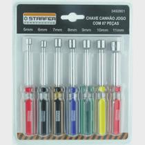 Jogo Chave Canhao Starfer 5 A 11 mm Com 7 Pecas