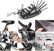 Jogo Chave Canivete Kit Ferramenta 16 Em 1 Ciclismo Bike