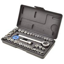 Jogo Chave Catraca Reversível Kit de Soquetes 40 Peças - Fertak