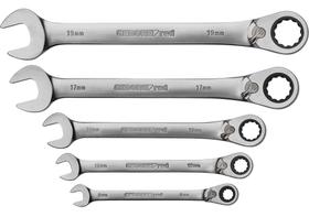 Jogo Chave Combina Catraca Reversível 5 Peças 8/19Mm Jogo Chave Combina Catraca Reversível 5 Peças 8/19Mm