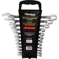 Jogo Chave Combinad Titanium 6 22 12P Jogo Chave Combinad Titanium 6 22 12P