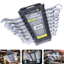 Jogo Chave Combinada 6 - 17 mm 8 Peças CR-V Tradestar Jogo Chave Combinada 6 - 17 mm 8 Peças CR-V Tradestar