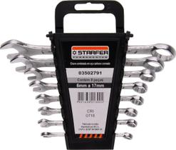 Jogo Chave Combinada 6 A 17mm 8 Pçs Boca E Estrela Jogo Chave Combinada 6 A 17mm 8 Pçs Boca E Estrela