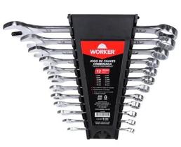 Jogo chave combinada 6 a 22mm 12 pecas - worker Jogo chave combinada 6 a 22mm 12 pecas - worker