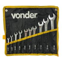 Jogo Chave Combinada 6 a 22mm Cromada - Vonder Jogo Chave Combinada 6 a 22mm Cromada - Vonder