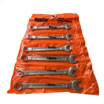 Jogo Chave Combinada 6 Peças 6 a 13mm Aço Carbono Bestfer