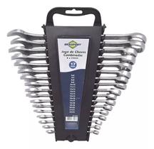 Jogo Chave Combinada Aço Carbono 6mm ao 22mm 17 pcs Brasfort