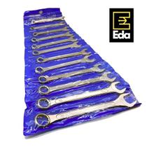 Jogo Chave Combinada Boca e Estrela 12 Peças de 6 a 22mm EDA Resistente Aço Carbono Jogo Chave Combinada Boca e Estrela 12 Peças de 6 a 22mm EDA Resistente Aço Carbono