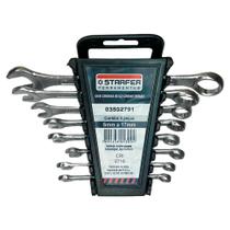 Jogo Chave Combinada Boca Estrela 6 A 17Mm Resistente 8 Pcs Prata Jogo Chave Combinada Boca Estrela 6 A 17Mm Resistente 8 Pcs Prata