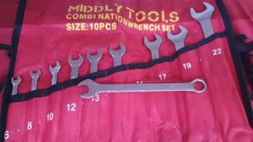 Jogo Chave Combinada Boca Estrela 6 A 22mm Resistente 10 Pcs