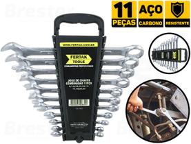 Jogo Chave Combinada Boca Estrela 6 A 24mm 11 Pcs Fertak