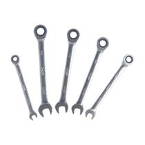 Jogo Chave Combinada Catraca 5 Peças De Aço Cromo Corneta