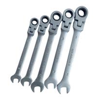 Jogo chave combinada catraca articulada 8 a 14 mm 05 peças 03501787 - STARFER Jogo chave combinada catraca articulada 8 a 14 mm 05 peças 03501787 - STARFER