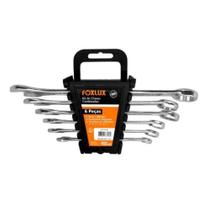 Jogo Chave Combinada Foxlux 8 A17 Com 06 Peças Jogo Chave Combinada Foxlux 8 A17 Com 06 Peças