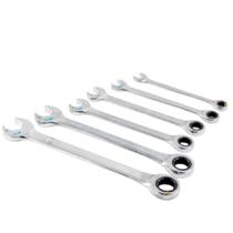 Jogo Chave Combinada Speedy Catraca 8-19mm 6 Peças - ST09033G - SATA Jogo Chave Combinada Speedy Catraca 8-19mm 6 Peças - ST09033G - SATA