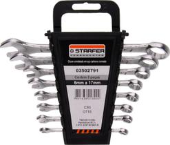 Jogo Chave Combinada Starfer 6 a 17mm 8 Peças Jogo Chave Combinada Starfer 6 a 17mm 8 Peças