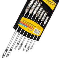 Jogo chave combinadas catraca articulada 8 a 19mm Beltools Jogo chave combinadas catraca articulada 8 a 19mm Beltools