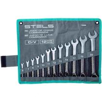 Jogo Chave Combinado 12 Pç 6mm A 22mm Aço Cromo Van - Stels