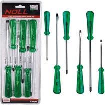 Jogo chave de fenda e philips 6pcs noll