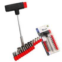 Jogo Chave de Fenda Philips E Soquete Tipo T 21 Peças OUTLINE