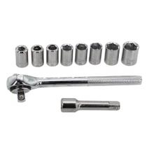 Jogo Chave De Vela Com Catraca Articulada 10 Peças (8 A 15mm) - Aço Forte - Aco Forte