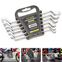 Jogo Chave Estrela 6 - 17 mm 6 Peças Aço Carbono Tradestar