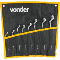 Jogo Chave Estrela 6-22mm Cromo Vanádio Cromada Com 8 Peças