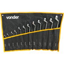 Jogo Chave Estrela 6-32mm Cromo Vanádio Cromada Com 12 Peças