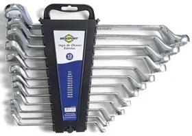 Jogo Chave Estrela Aço Carbono 6mm ao 32mm 12 pcs Brasfort